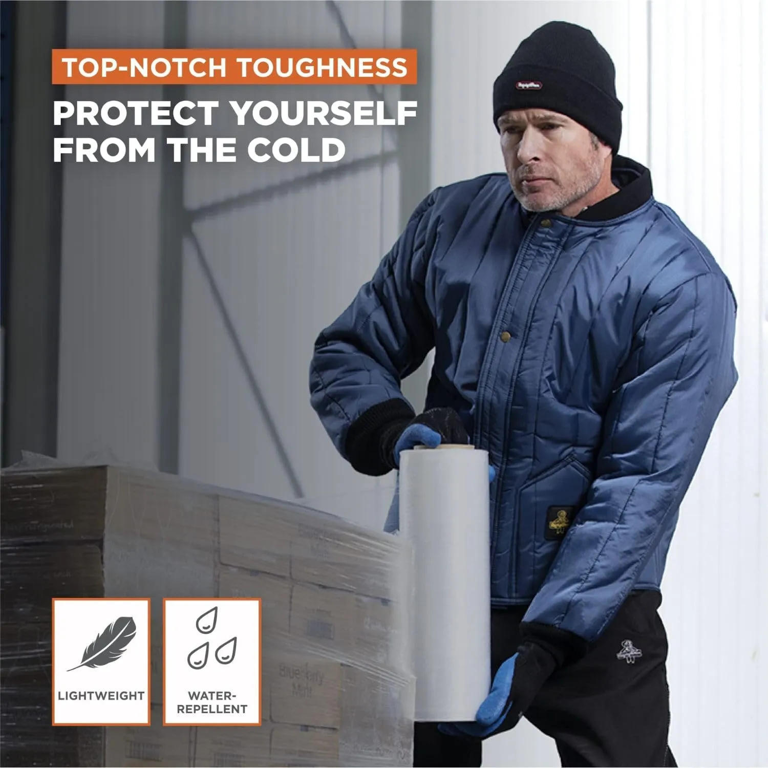 RefrigiWear Cooler Wear Jacket, Insulated Workwear, 10F Comfort Rating