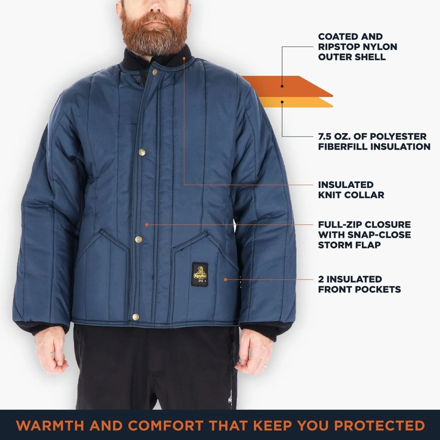 RefrigiWear Cooler Wear Jacket, Insulated Workwear, 10F Comfort Rating