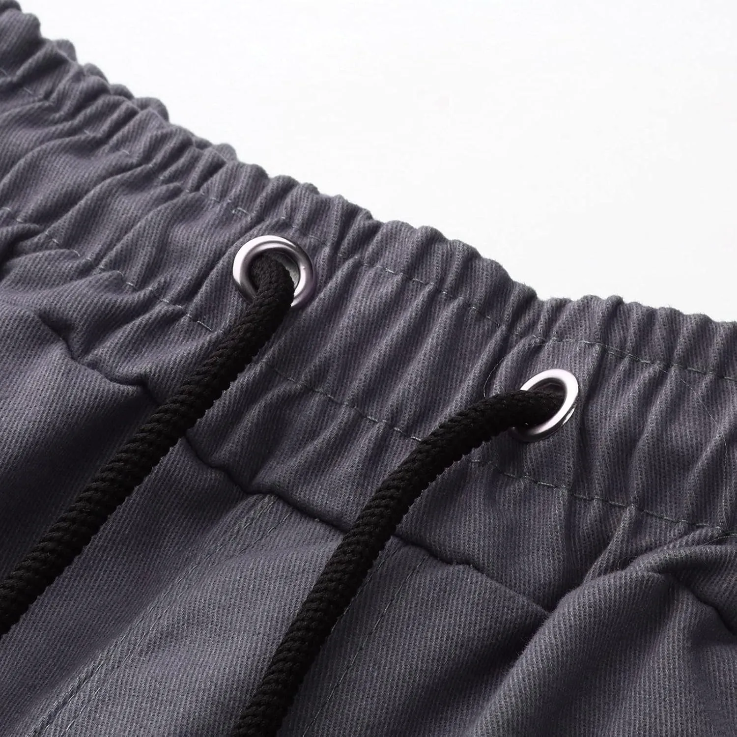sdbrld Cargo Pants For Men Mens Outdoor Hiking Joggers Pants Solid Casual Mid Waist Drawstring Cargo Pants with Pockets