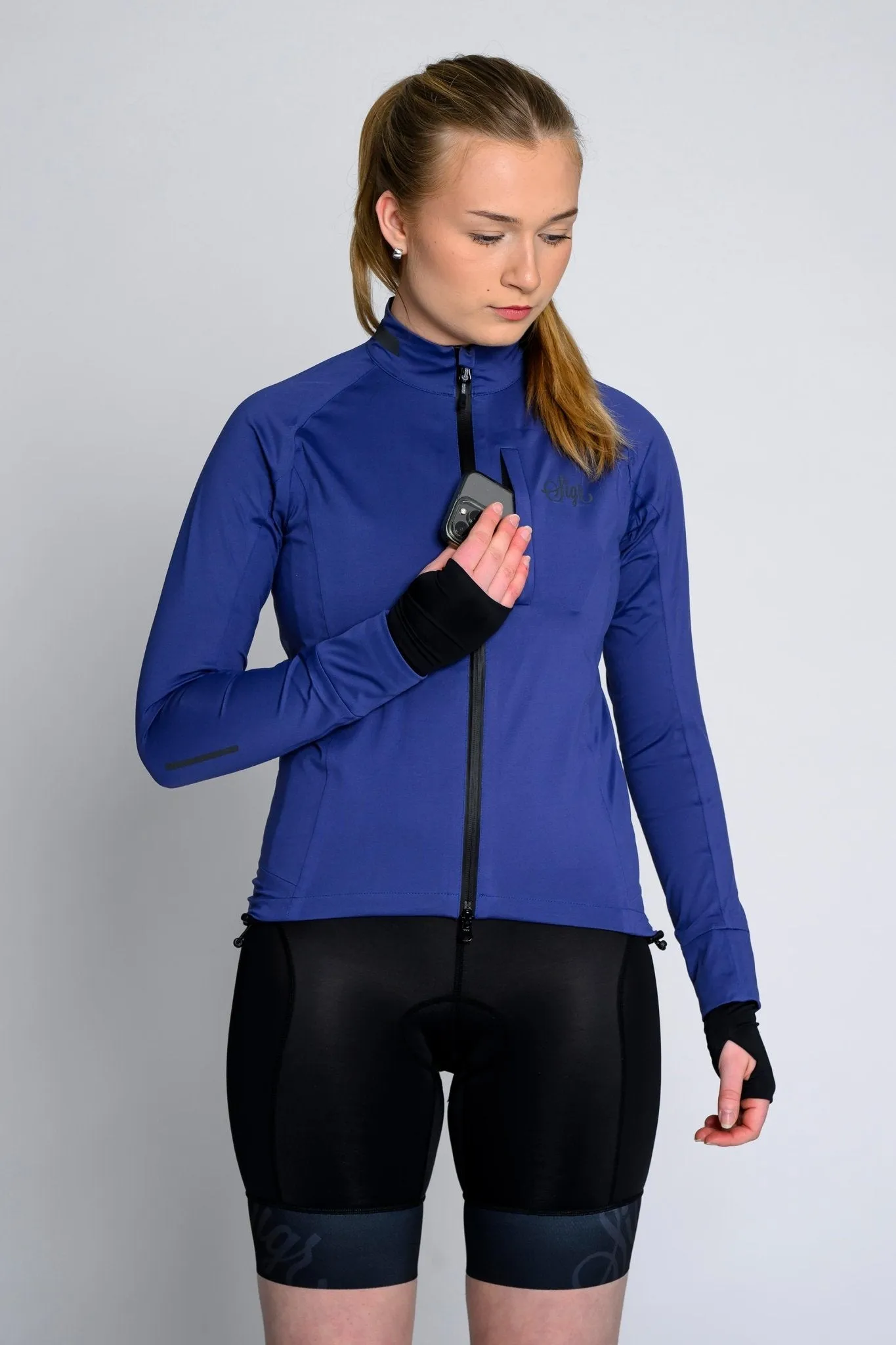 Skld Women's Blue Shell Cycling Jacket