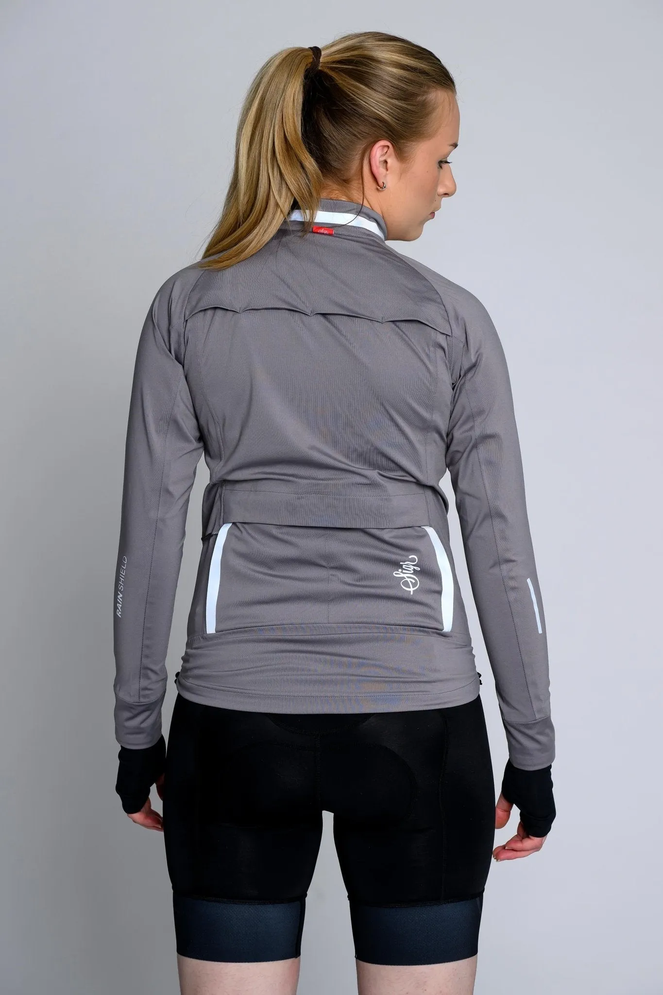 Skld Women's Titanium Grey Shell Cycling Jacket