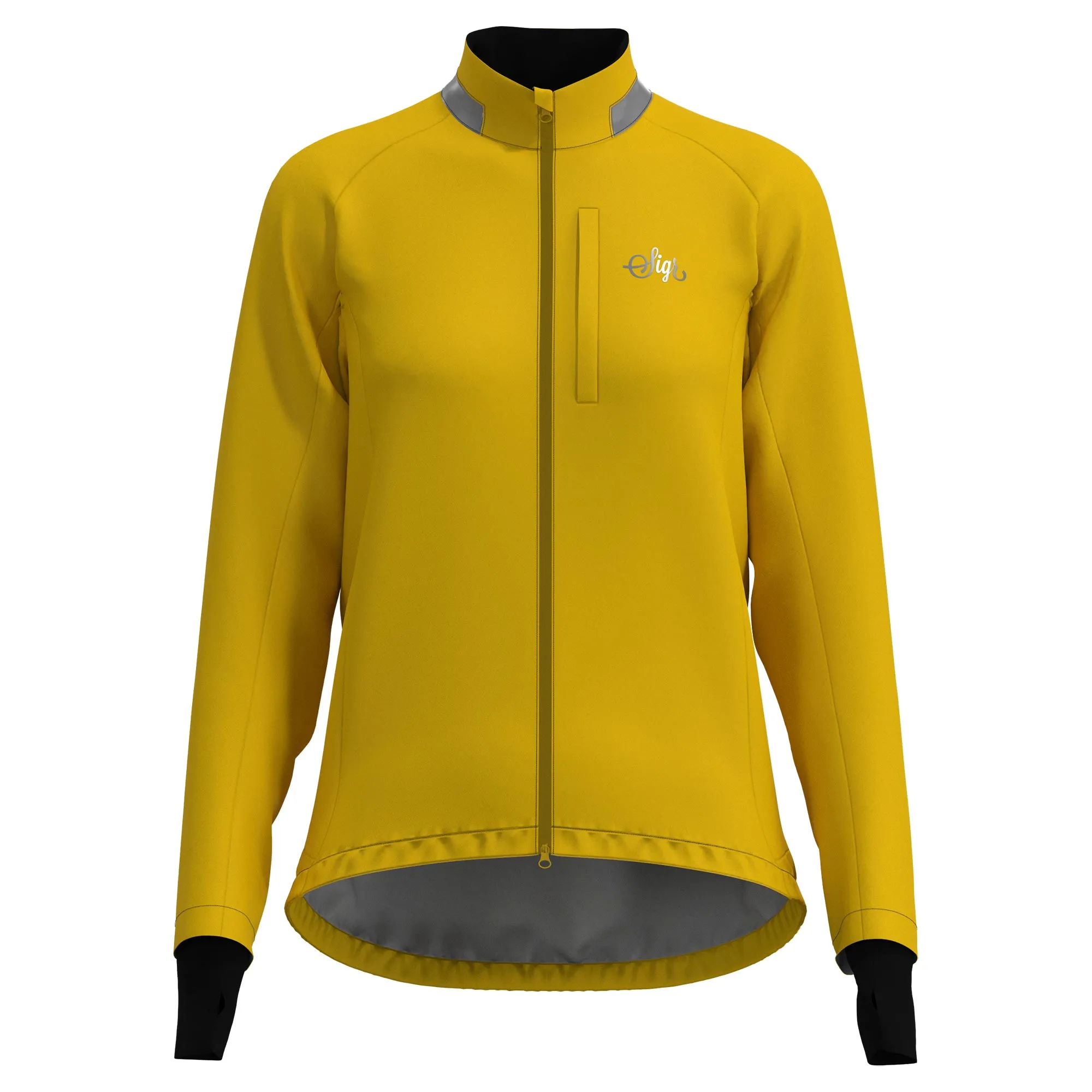 Skld Women's Yellow Shell Cycling Jacket