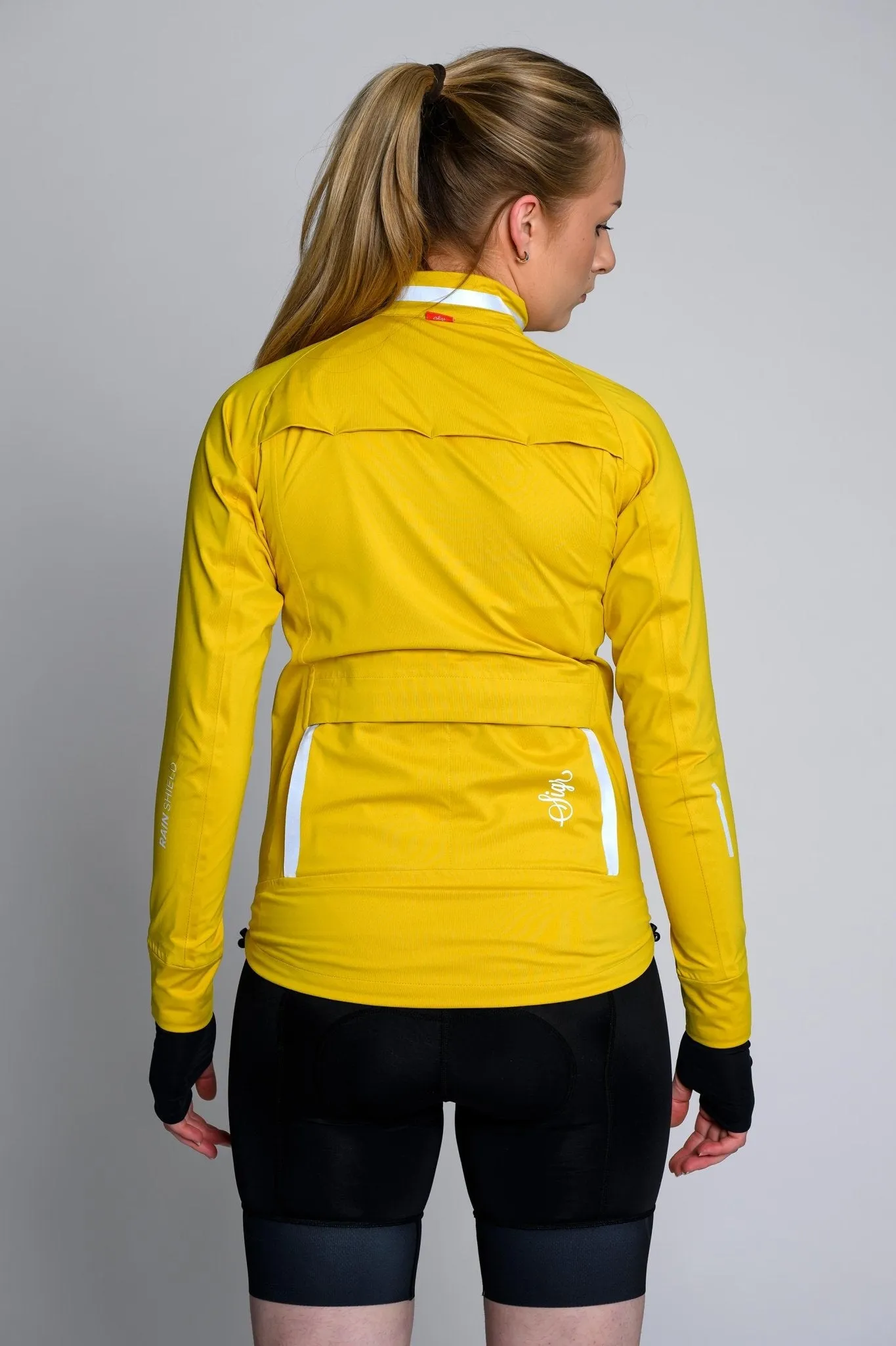 Skld Women's Yellow Shell Cycling Jacket