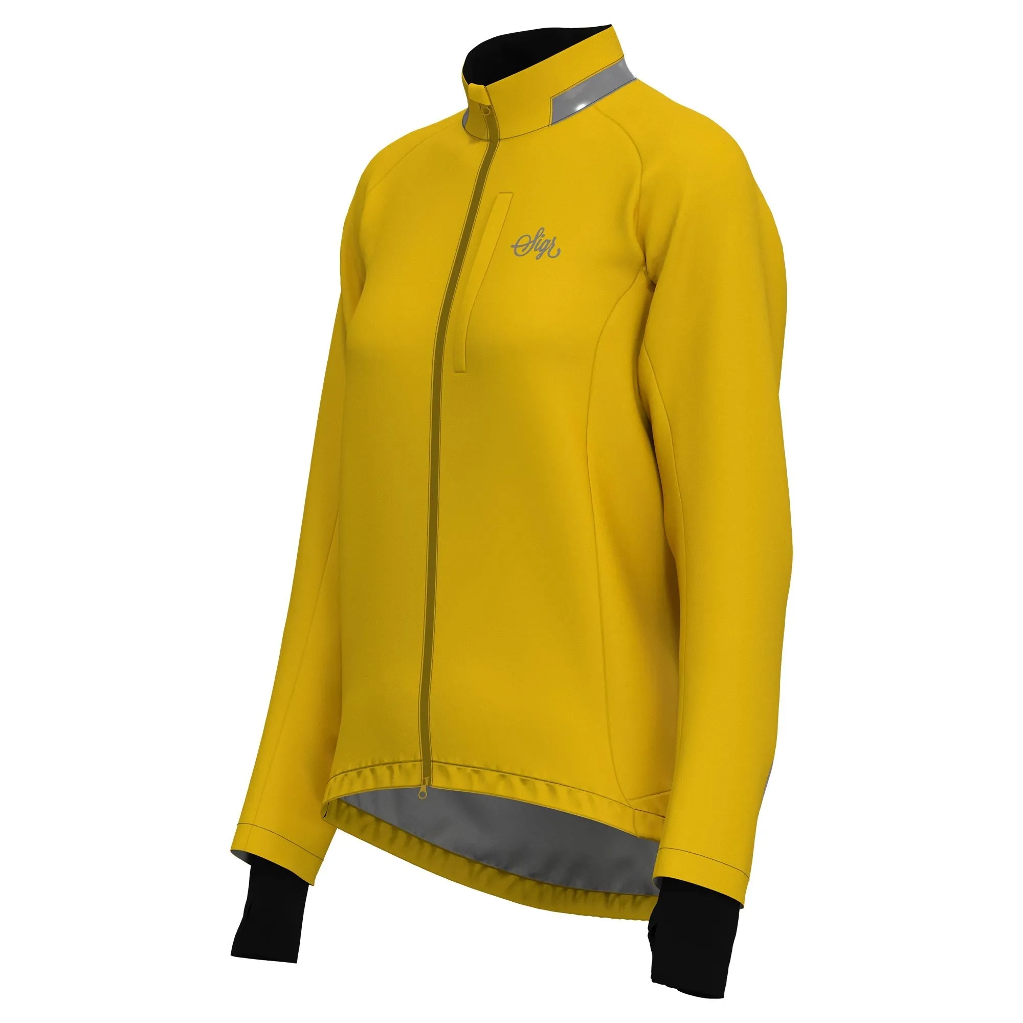 Skld Women's Yellow Shell Cycling Jacket