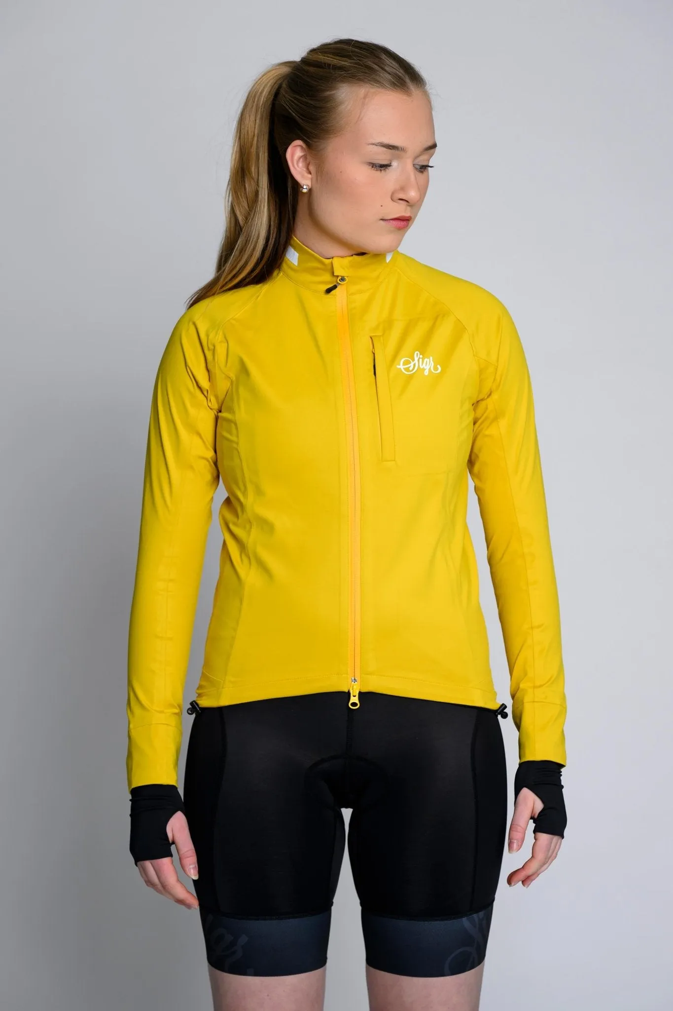 Skld Women's Yellow Shell Cycling Jacket