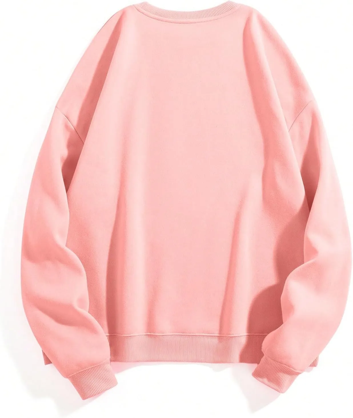 SOLY HUX Sweatshirt for Women Letter Graphic Print Long Sleeve Crewneck Pullover Tops