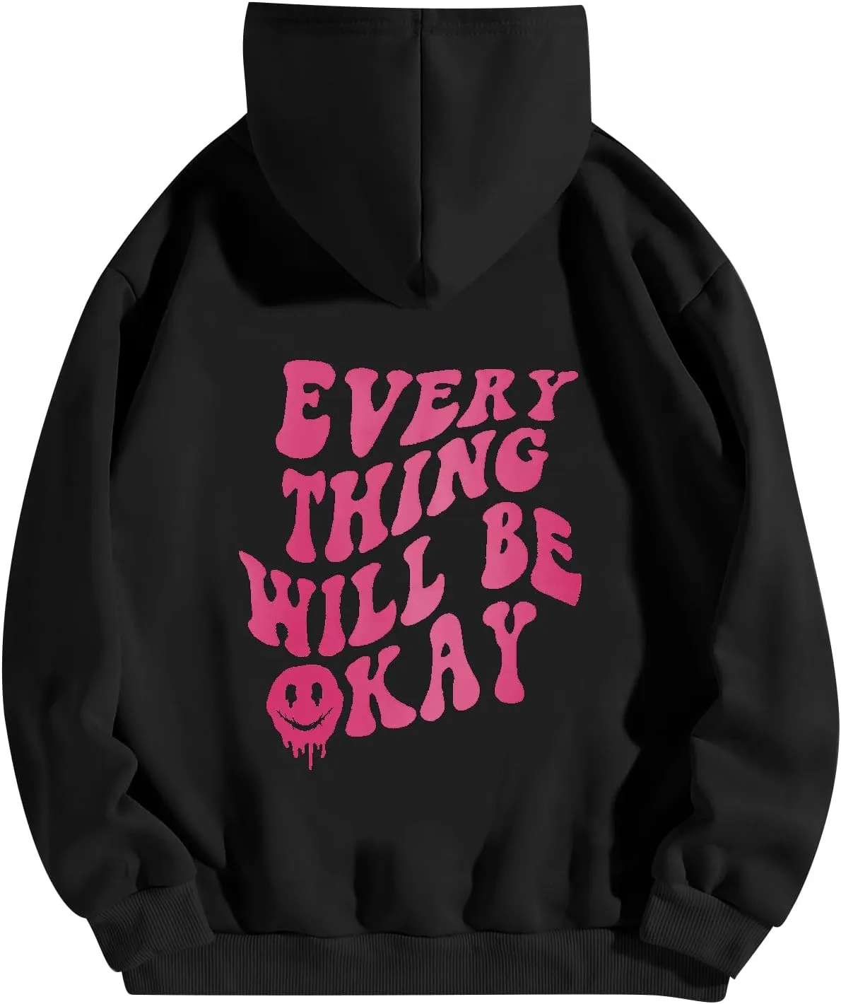 SOLY HUX Women's Oversized Sweatshirt Graphic Hoodies Casual Long Sleeve Loose Pullover Tops with Kangaroo Pocket