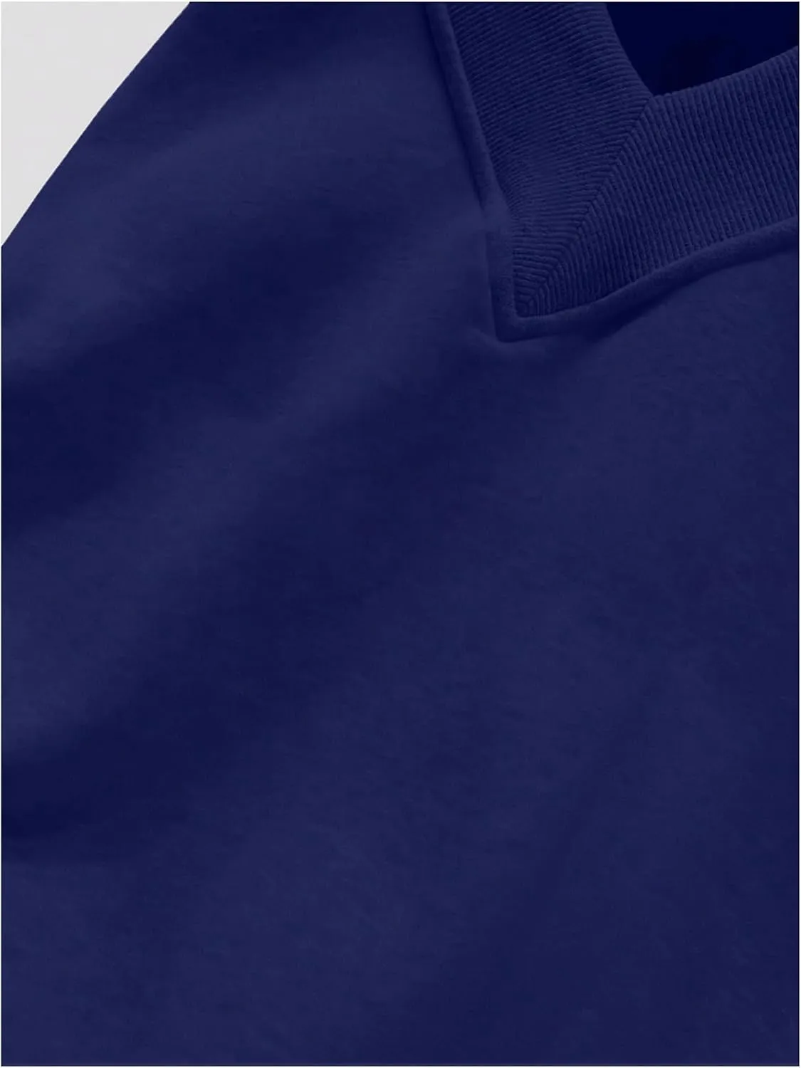 SOLY HUX Women's Plus Size Sweatshirt V Neck Drop Shoulder Long Sleeve Casual Pullover Tops