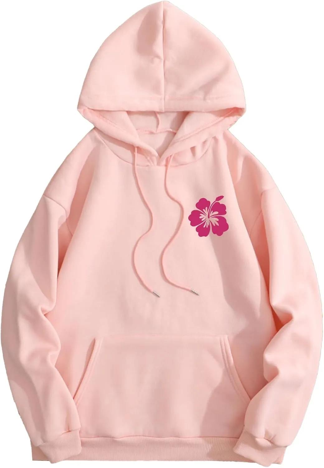 SOLY HUX Womens Sweatshirt Graphic Hoodies Letter Print Casual Long Sleeve Drawstring Pullover Tops with Pocket