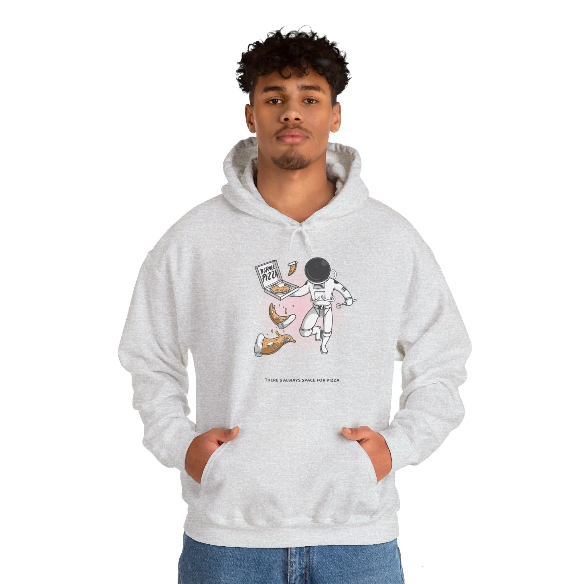 Space For Pizza Astronaut Sci-Fi Hoodie
