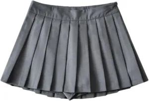 Summer Mini Skirts for Women High Waist Skirts Womens Fashion Vintage Pleated Skirt Tennis A-Line Sexy Skirts