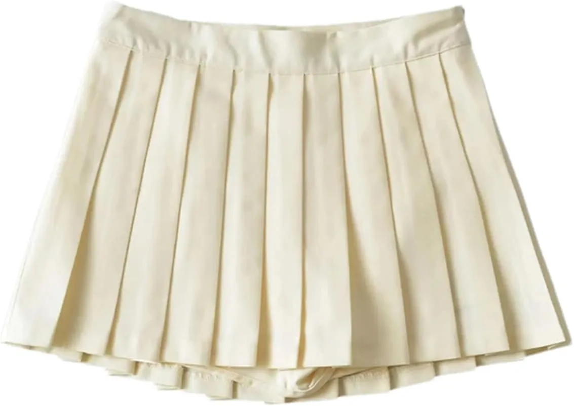 Summer Mini Skirts for Women High Waist Skirts Womens Fashion Vintage Pleated Skirt Tennis A-Line Sexy Skirts