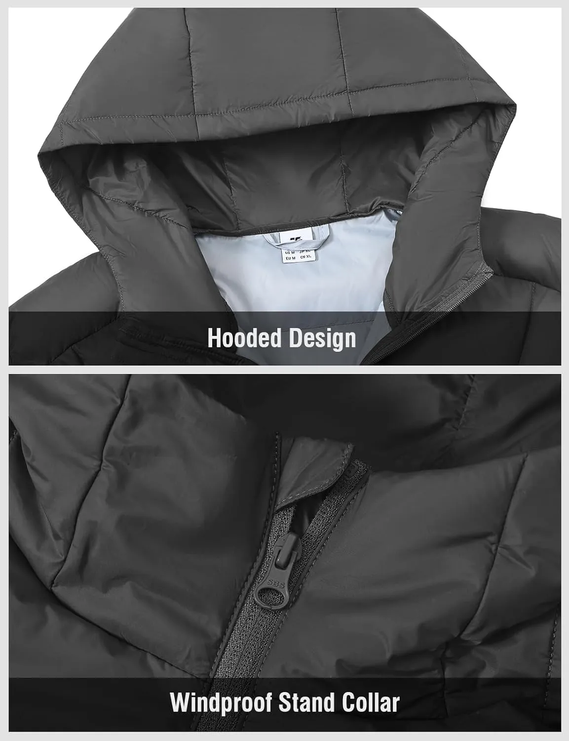 TBMPOY Men's Down Puffer Jackets Packable Lightweight Winter Coat Hooded Warm Insulated Puffy Jacket