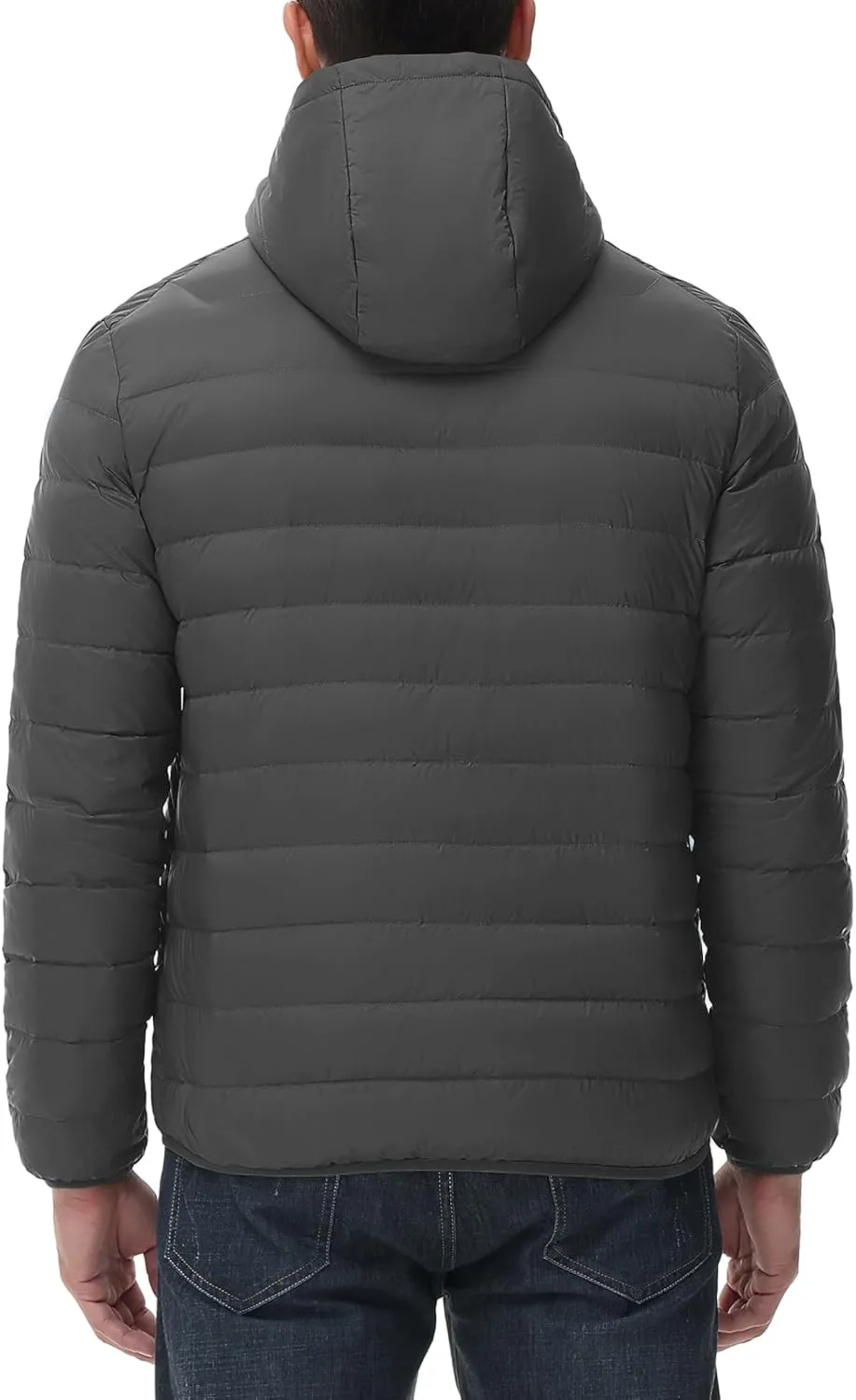 TBMPOY Men's Down Puffer Jackets Packable Lightweight Winter Coat Hooded Warm Insulated Puffy Jacket