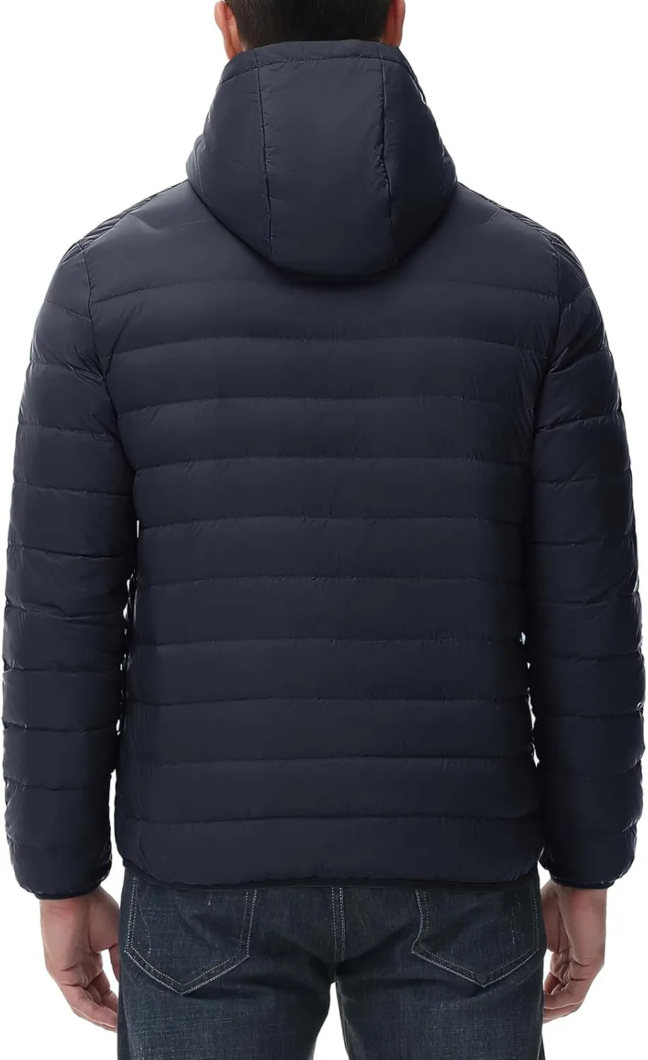 TBMPOY Men's Down Puffer Jackets Packable Lightweight Winter Coat Hooded Warm Insulated Puffy Jacket