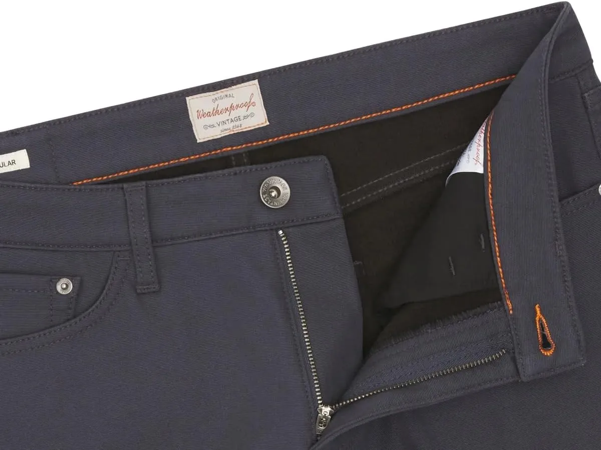 Weatherproof Vintage Mens Bonded Fleece Lined Canvas Pant