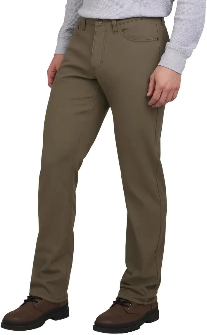 Weatherproof Vintage Mens Bonded Fleece Lined Canvas Pant