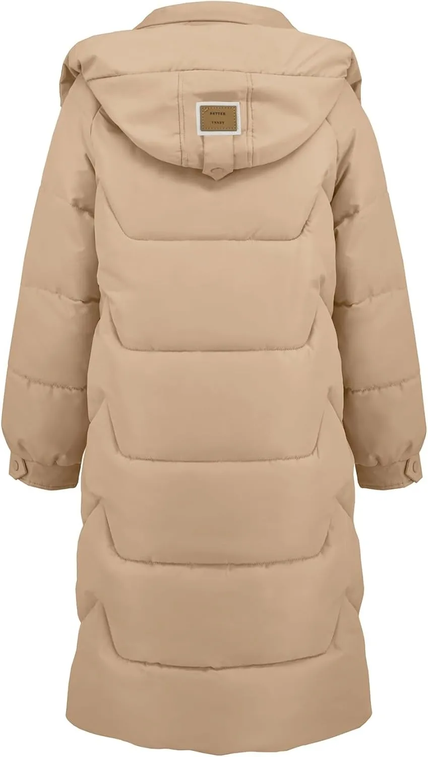 Women's Autumn and Winter New Cotton-Padded Coat Thick Long Sleeve Warm Hat Cotton-Padded Coat Long Coat