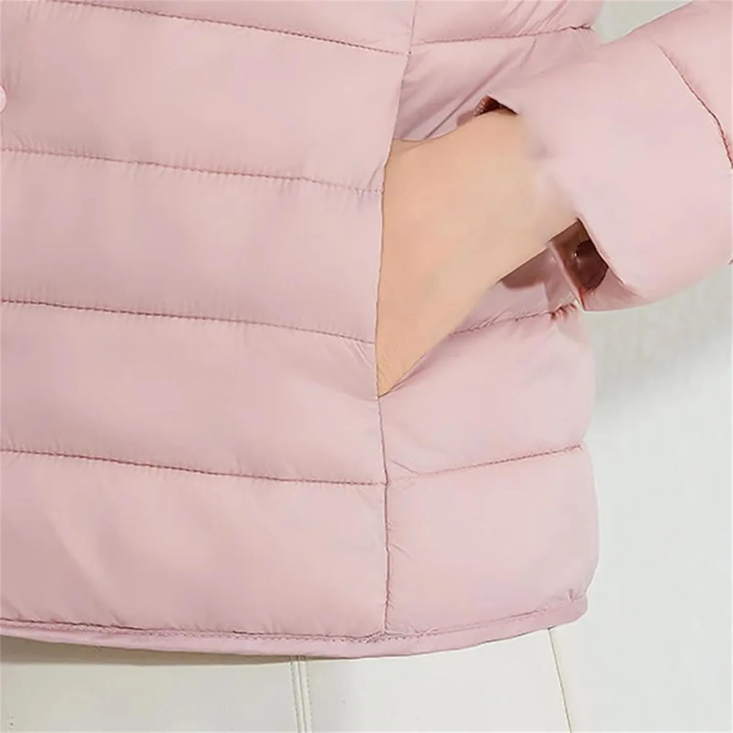 Women's Puffer jacketr Lightweight Quilted Padded Thin Light Liner Warm Parkas Woman All Match Cotton Padded Coats