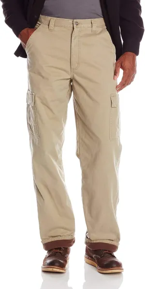Wrangler Authentics Men's Fleece Lined Cargo Pant